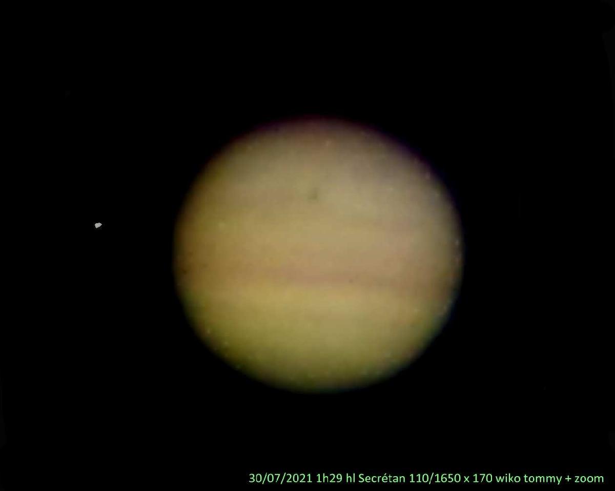 Jupiter à la lunette Secrétan Jupiter à la lunette Secrétan