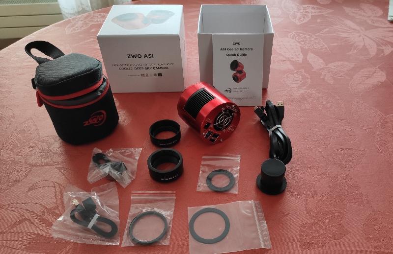 Caméra refroidie ZWO ASI183 MC Pro Couleur Caméra refroidie ZWO ASI183 MC Pro Couleur