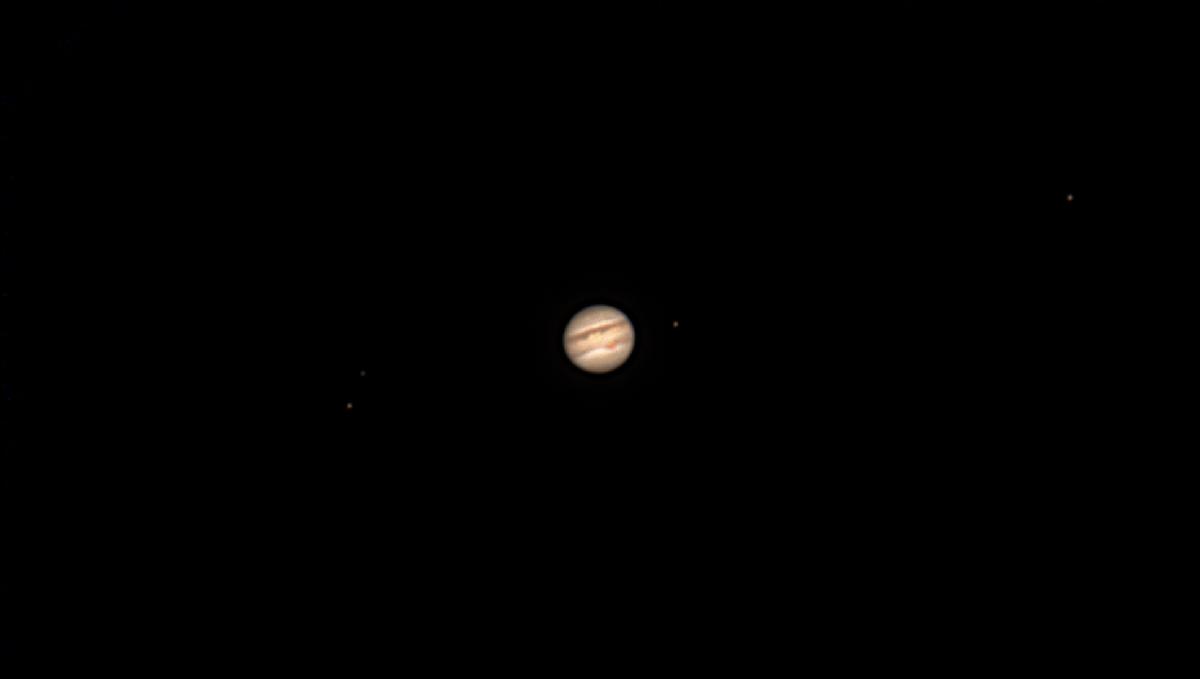 Jupiter et 4 satellites Jupiter et 4 satellites