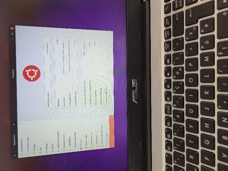 Portable ASUS sous Linux