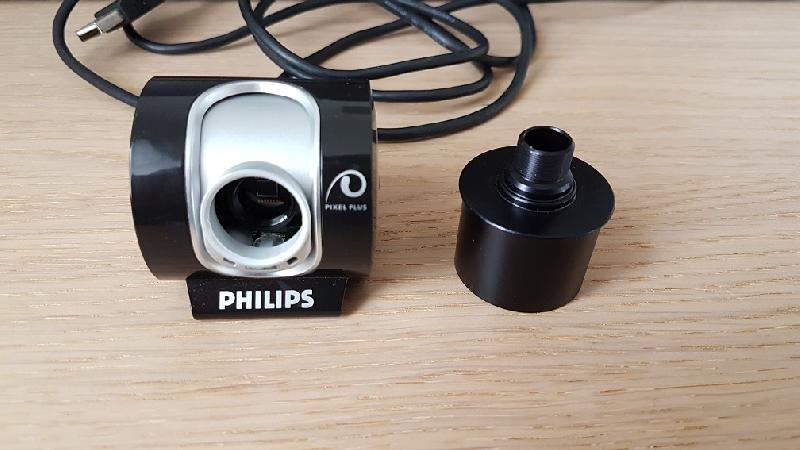 Caméra Philips spc 900nc + adaptateur 1.25"