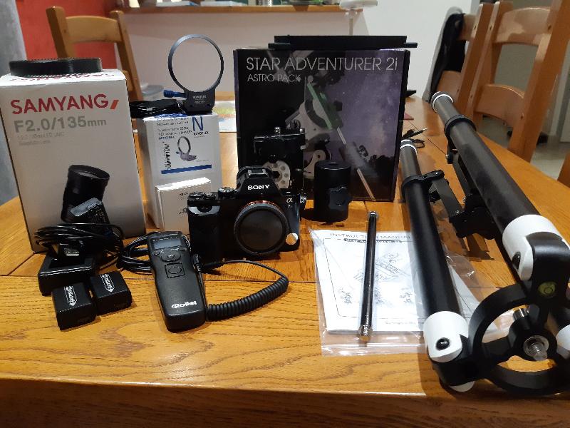 Setup photo : Sony A7s + Samyang f2.0/135mm + Star Adventurer Setup photo : Sony A7s + Samyang f2.0/135mm + Star Adventurer