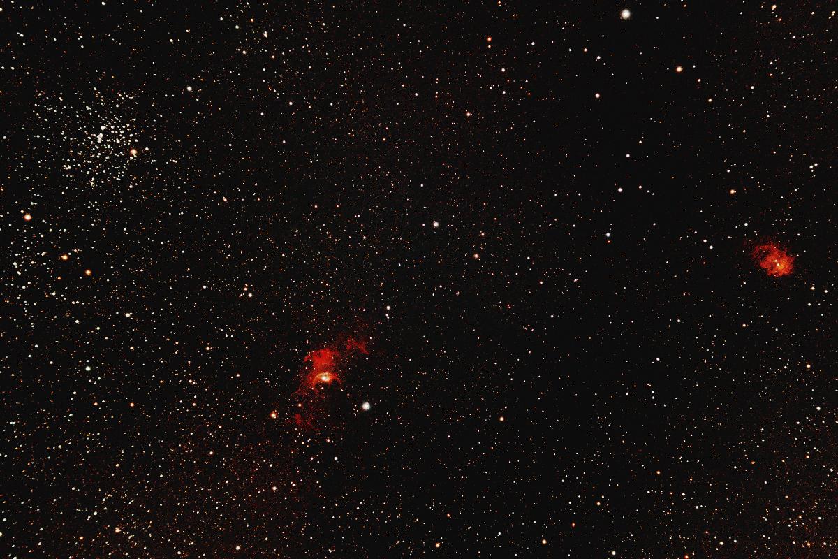 NGC7635 - M52 et NGC7538 NGC7635 - M52 et NGC7538