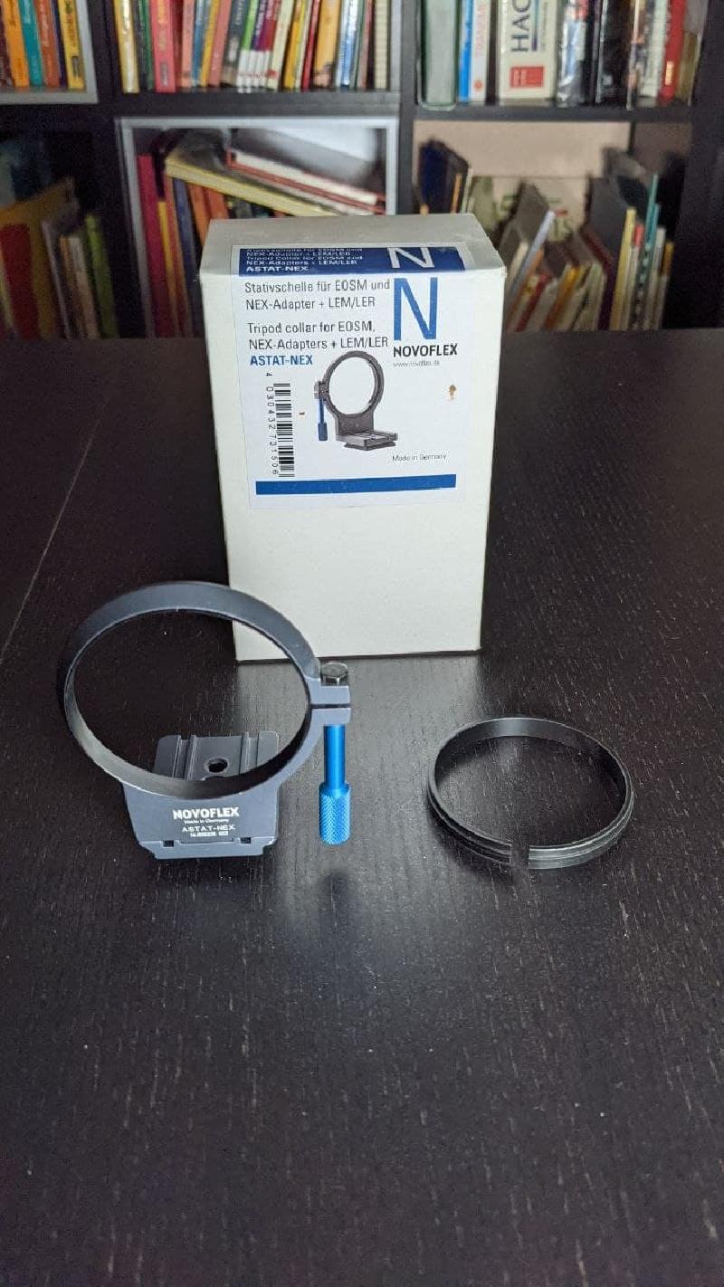 Collier de pied Novoflex pour monture Sony E (Ex : Samyang 135 FE) Collier de pied Novoflex pour monture Sony E (Ex : Samyang 135 FE)