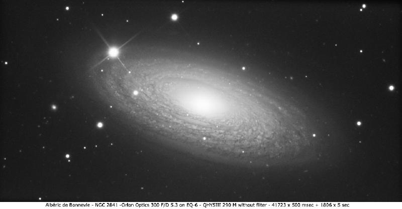 NGC 2841 - T300 - MONOCHROME ADB NGC 2841 - T300 - MONOCHROME ADB
