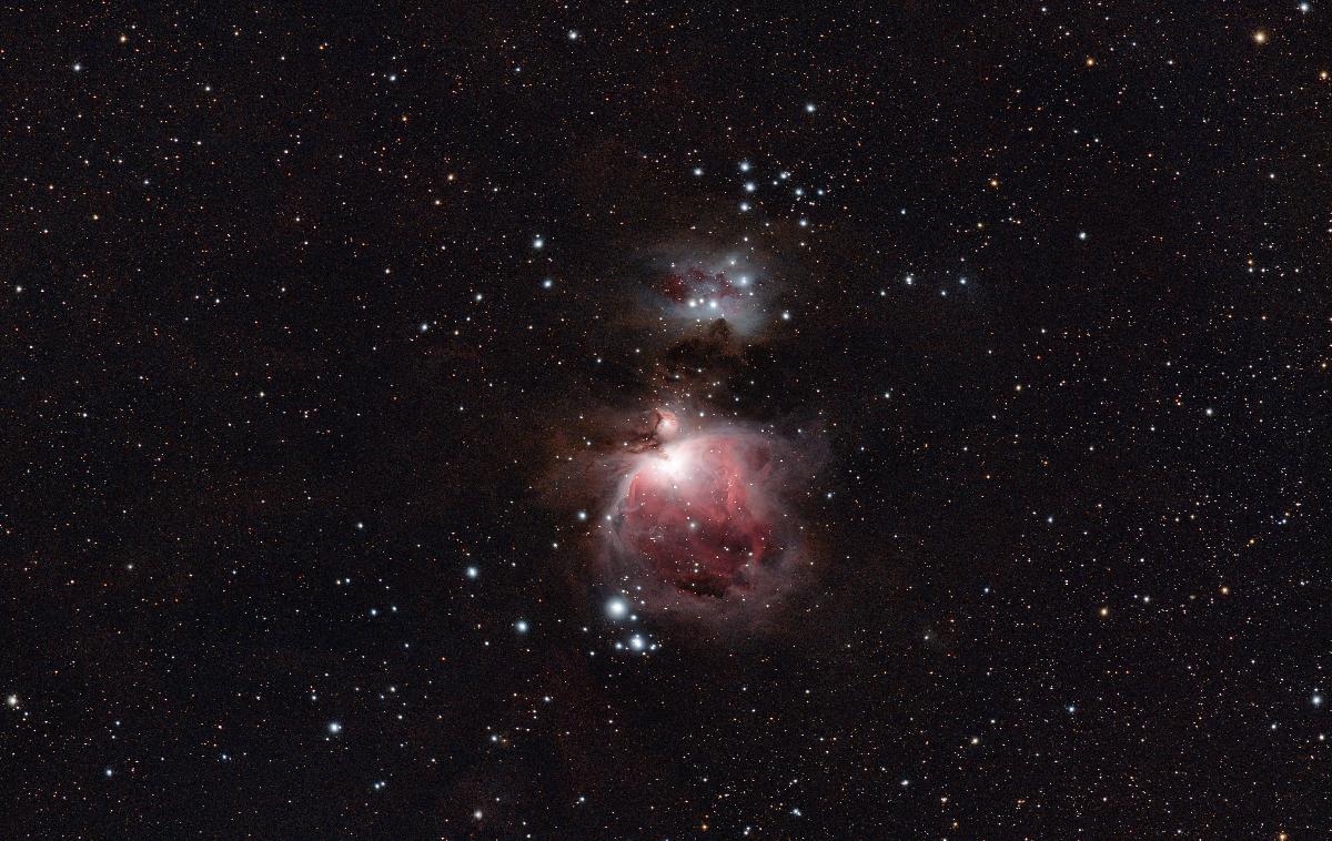 M42 La nébuleuse d'Orion M43 et NGC1977 Running Man 
