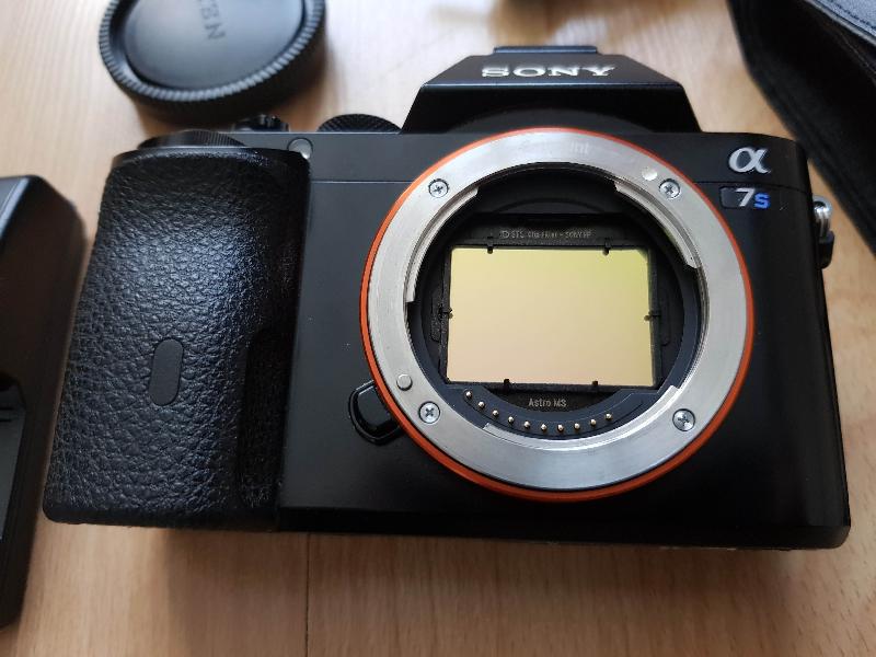 Sony a7s non défiltré + filtre clip stc astro multispectra