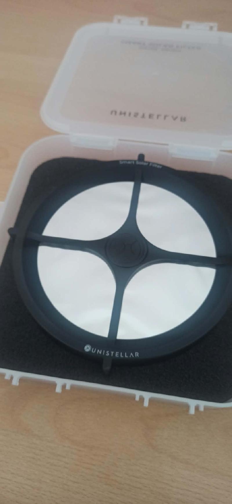 Filtre solaire Unistellar, Smart Solar Filter, compatible avec les Evscope et Equinox