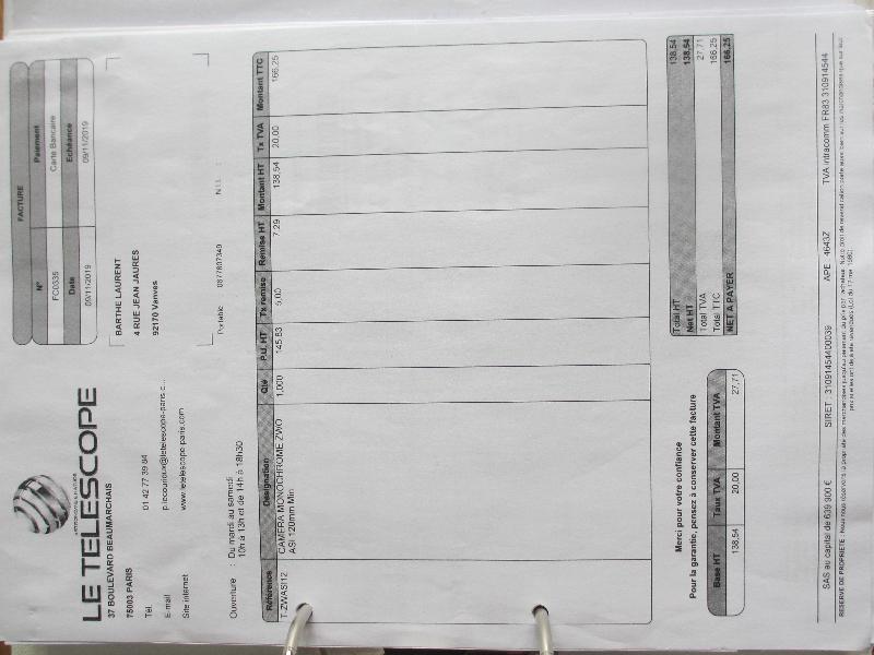 Camera ZWO ASI120mm MIni