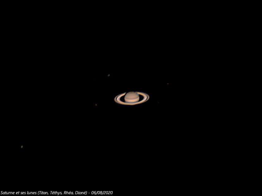 Saturne et ses lunes
