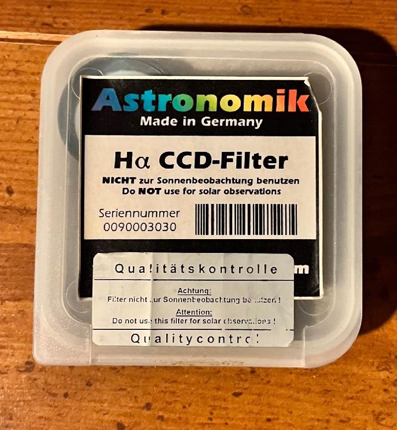 Filtre H? Astronomik 12nm 31,75mm