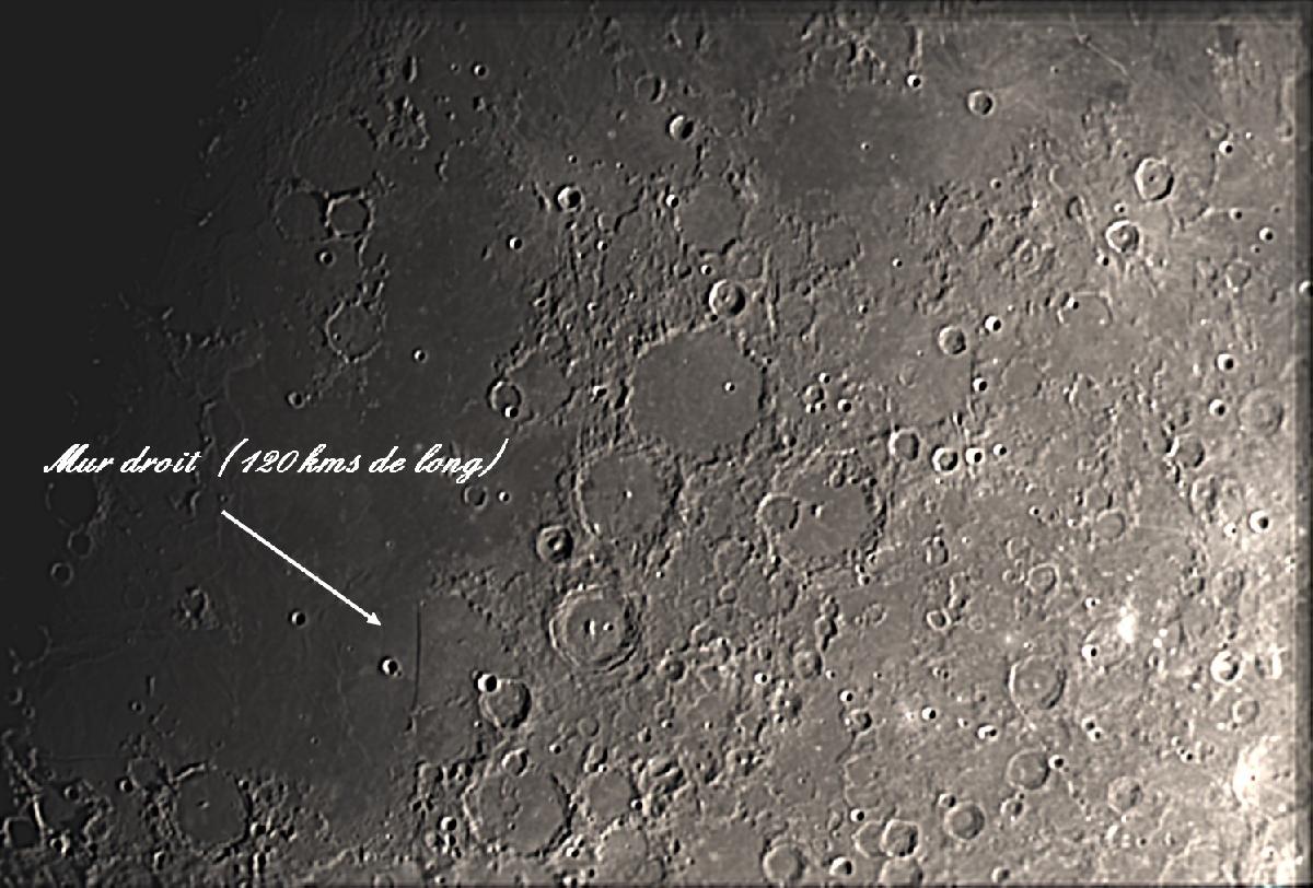 MUR DROIT sur la Lune MUR DROIT sur la Lune