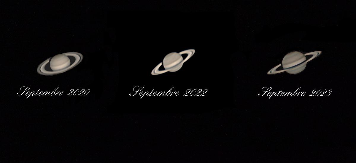 Évolution anneaux de Saturne Évolution anneaux de Saturne