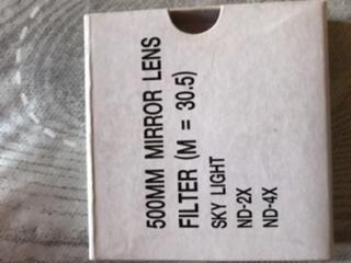 Filtre objectif samyang 