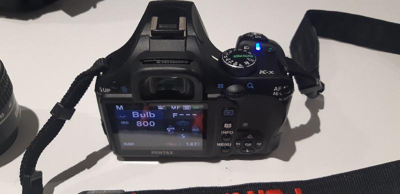 Pentax k-x avec bague T2 Pentax k-x avec bague T2