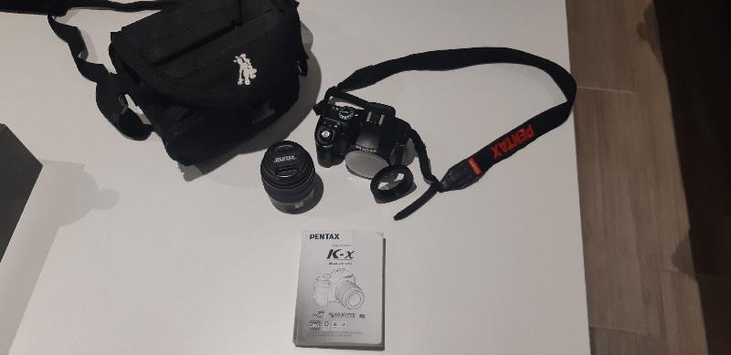 Pentax k-x avec bague T2 Pentax k-x avec bague T2