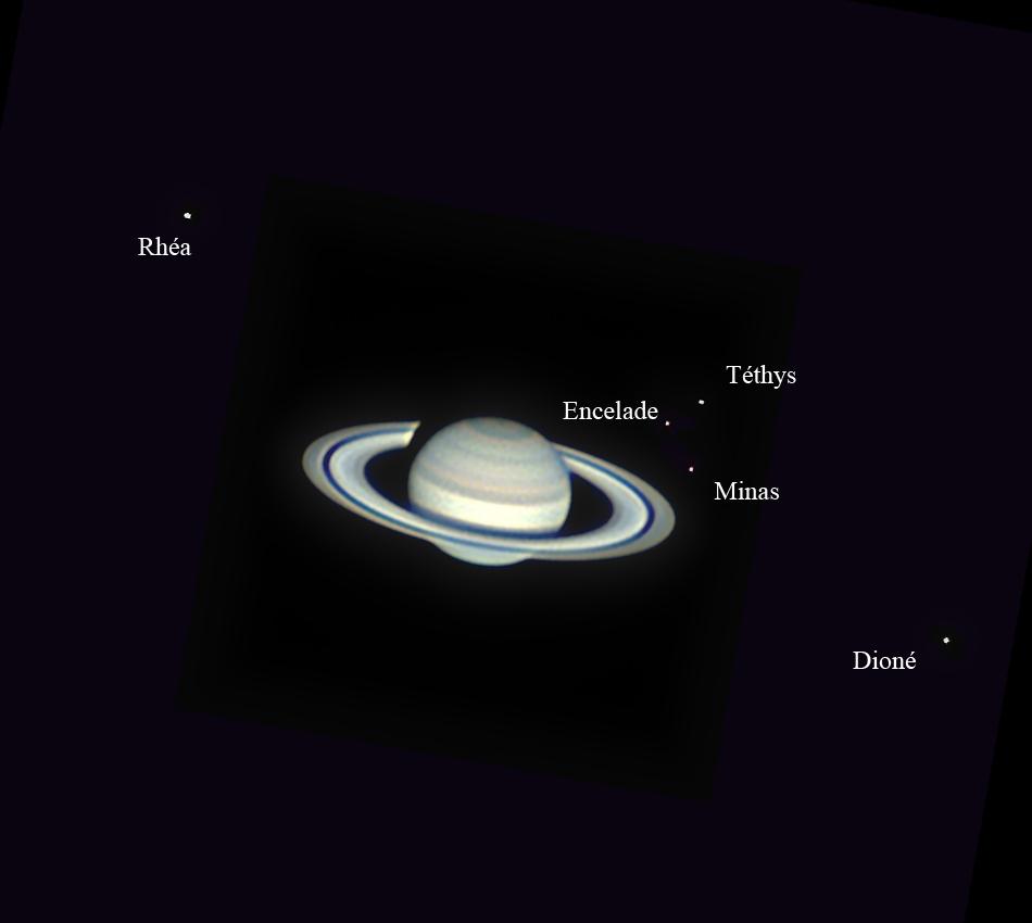 Saturne et satellites