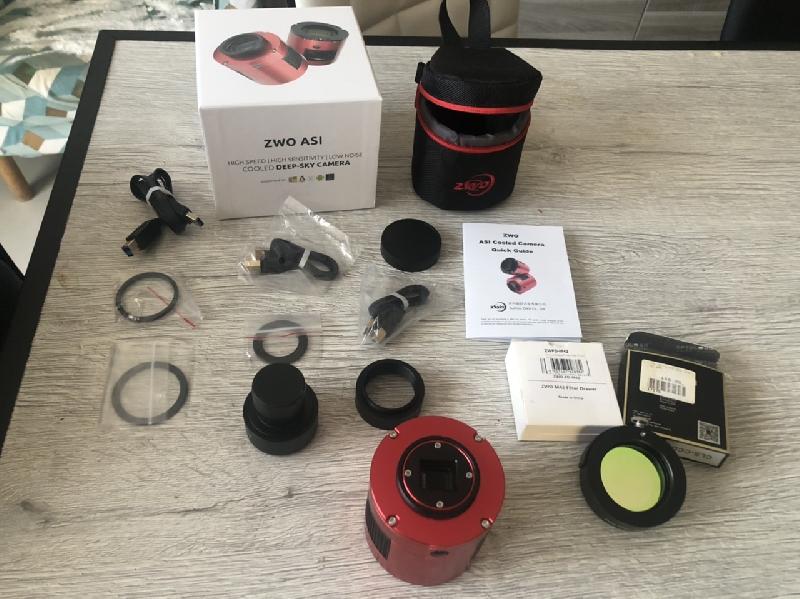 ZWO ASI 533MC+tiroir filtre zwo et filtre optolong cls-ccd ZWO ASI 533MC+tiroir filtre zwo et filtre optolong cls-ccd