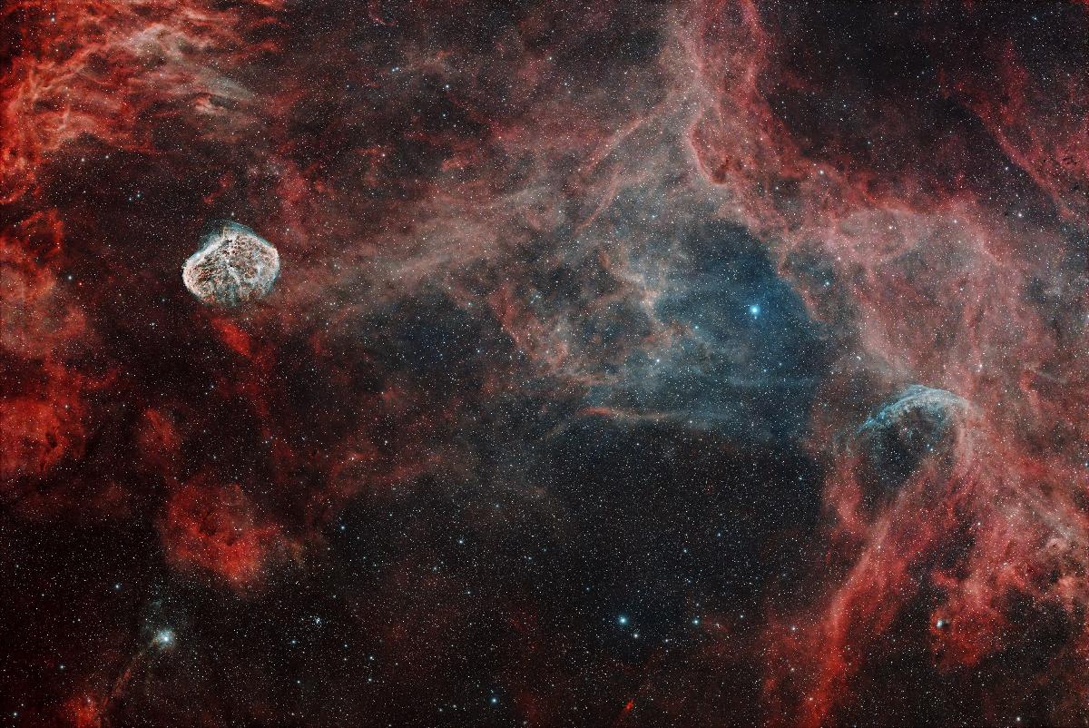 NGC6888+WR34+Soap nebula NGC6888+WR34+Soap nebula