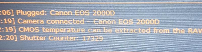 Canon EOS 2000d defiltré complet (18000 déclenchements) Canon EOS 2000d defiltré complet (18000 déclenchements)