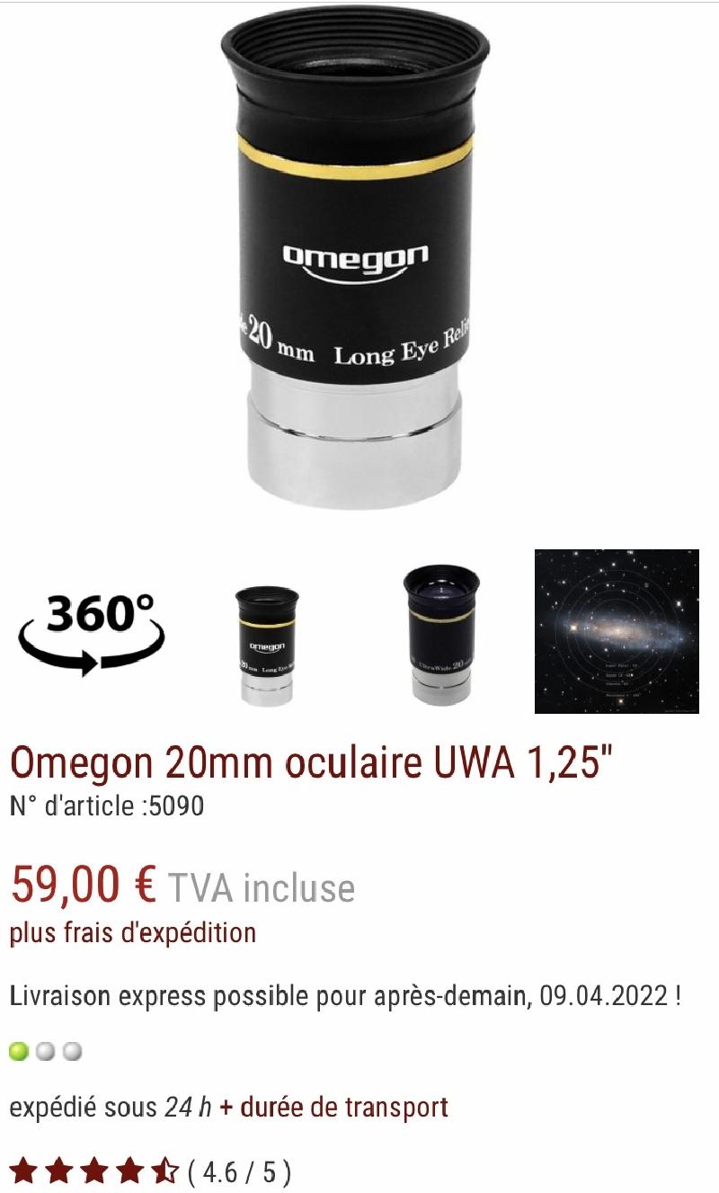 Omegon uwa 20mm 66º