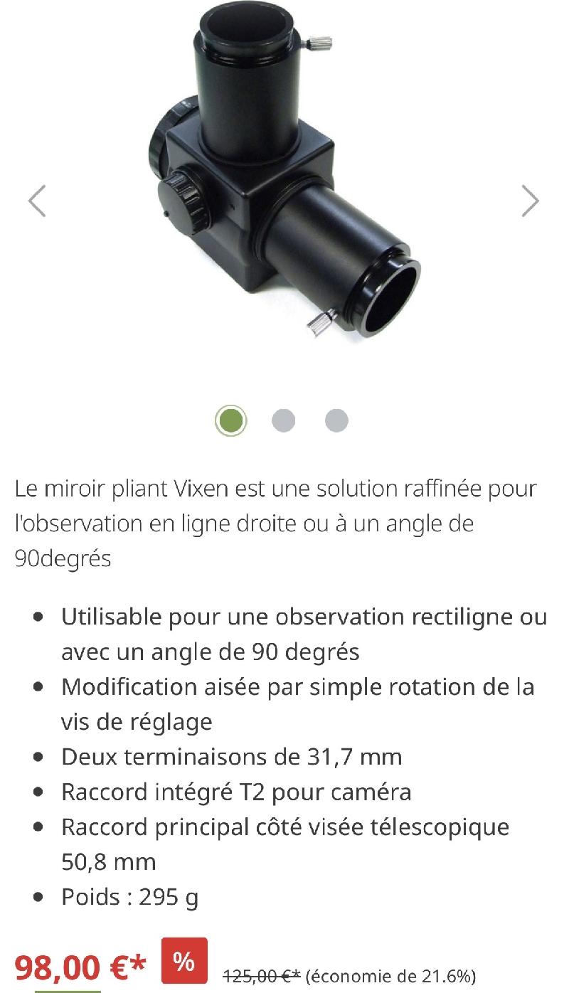 Vixen Miroir basculant 31,7mm Vixen Miroir basculant 31,7mm