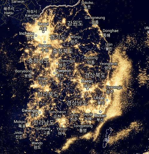 Corée la nuit Corée la nuit