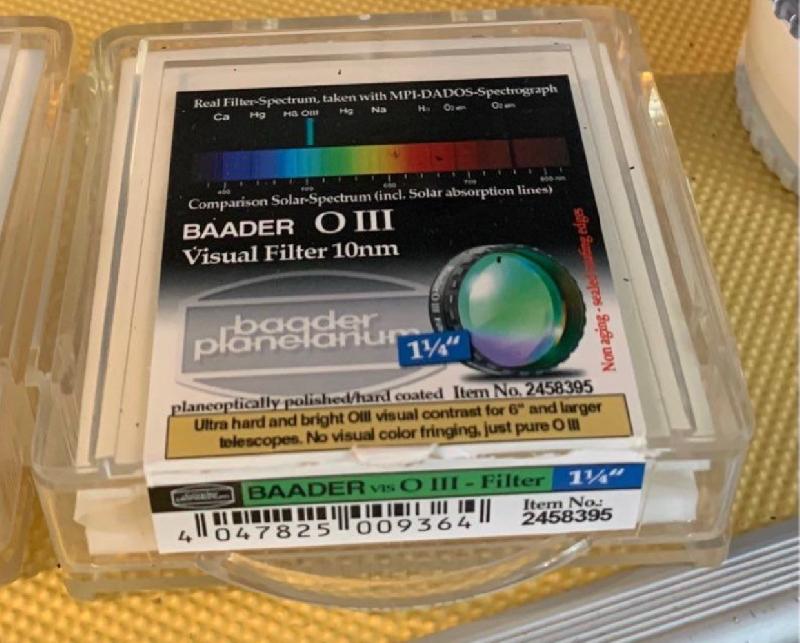 Filtre Baader Oiii visuel 31.75mm Filtre Baader Oiii visuel 31.75mm