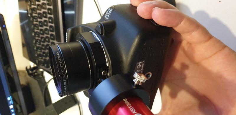 Canon EOS 1200D Refiltré Baader + Diviseur Optique EOS