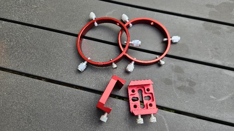 Colliers lunette guide / chercheur 87mm intérieur
