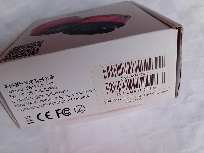 Camera ZWO 462MC complète