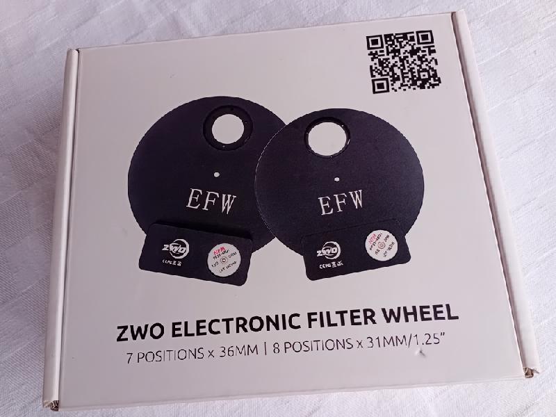 Roue à filtres ZWO EFW 8 X 1,25 pouces