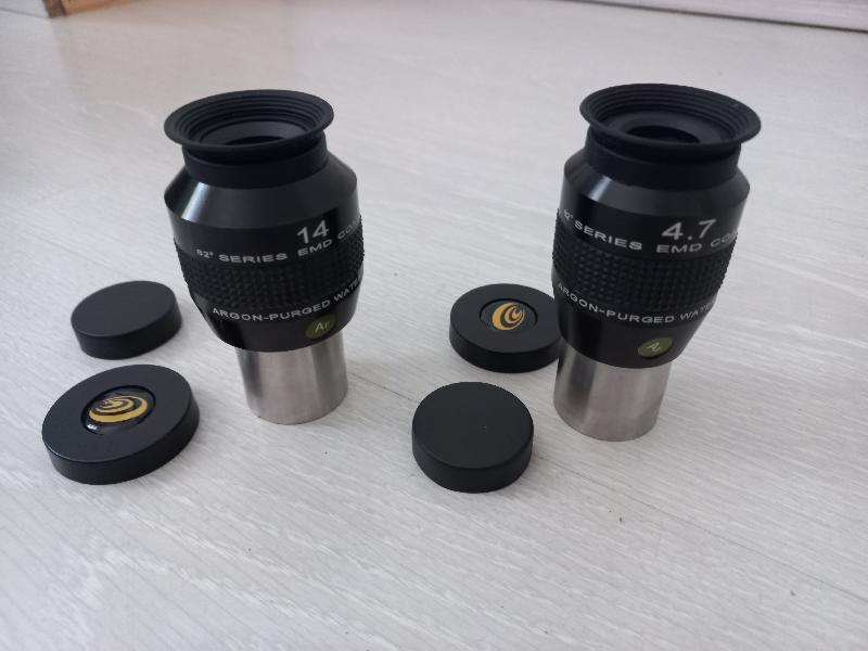 Accessoires : oculaires, filtres, laser de  collimation