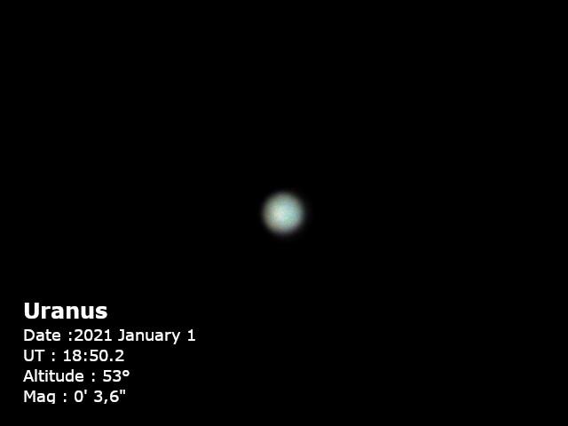 Uranus de jour d el'an