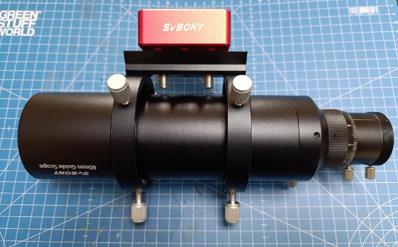 Lunette de guidage 60mm f/4 + pince + masque de Bahtinov