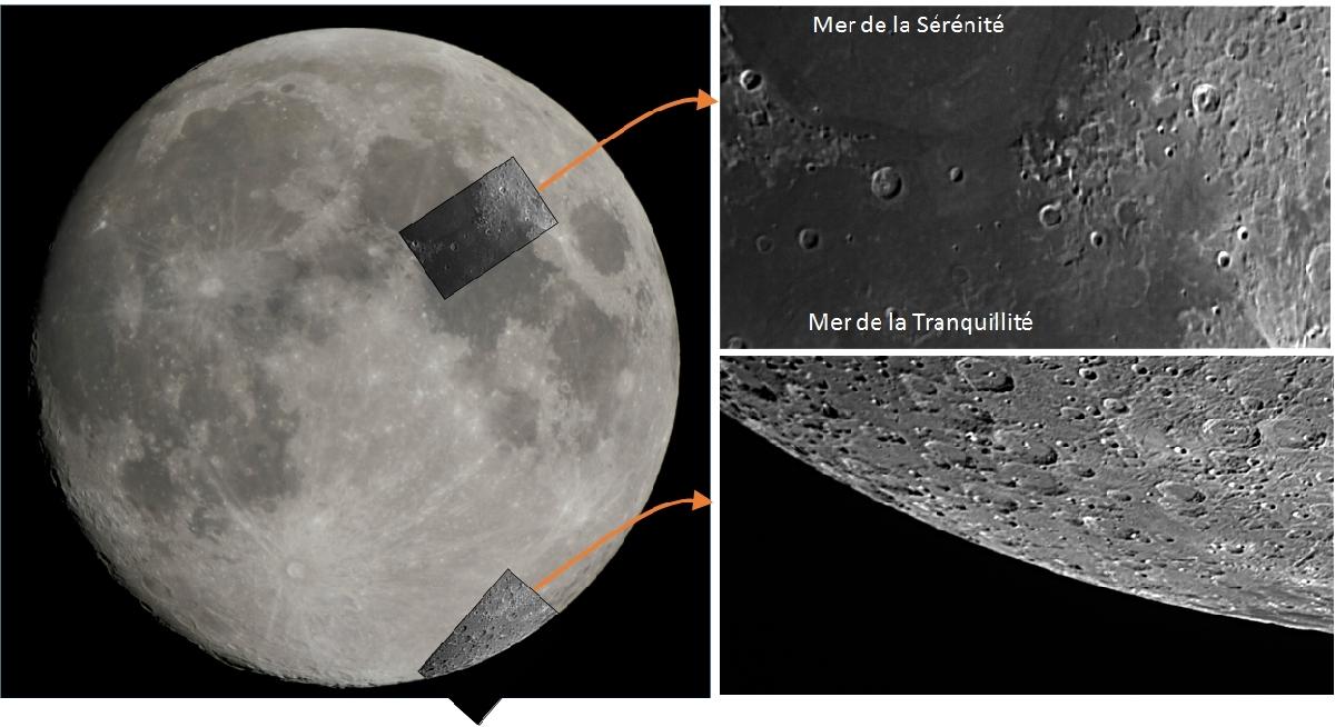 Lune - Montage de champs divers Lune - Montage de champs divers