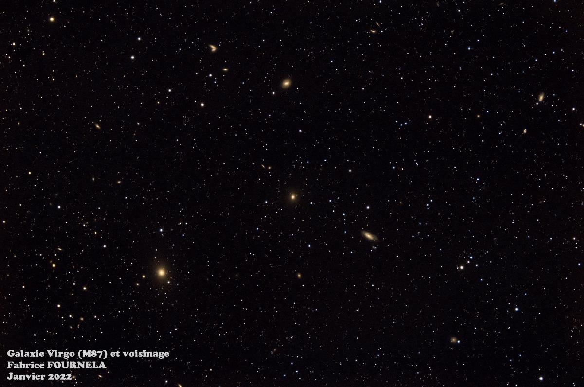 Galaxie Virgo (M87) et ses alentours ... Galaxie Virgo (M87) et ses alentours ...