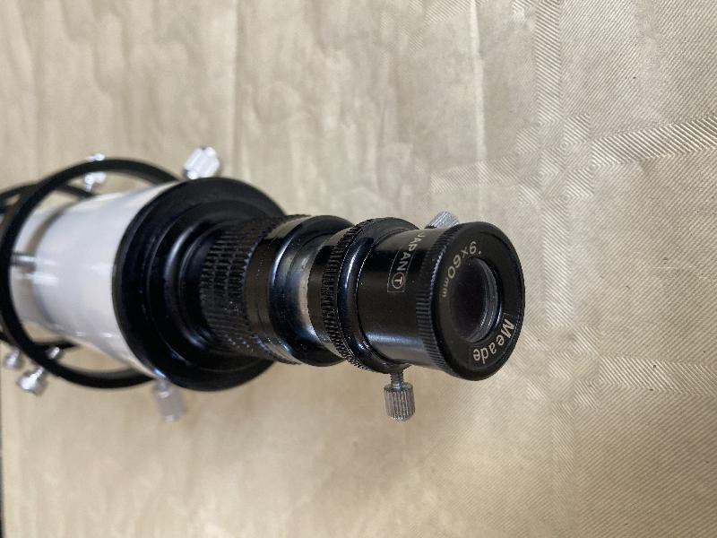Chercheur/Lunette guide Meade 9*60mm avec anneaux