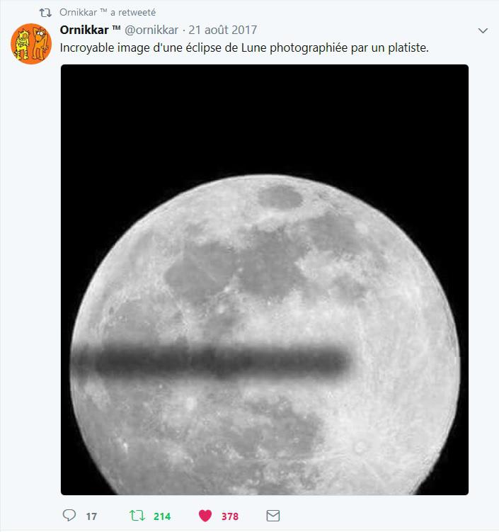 Eclipse de terre plate Eclipse de terre plate