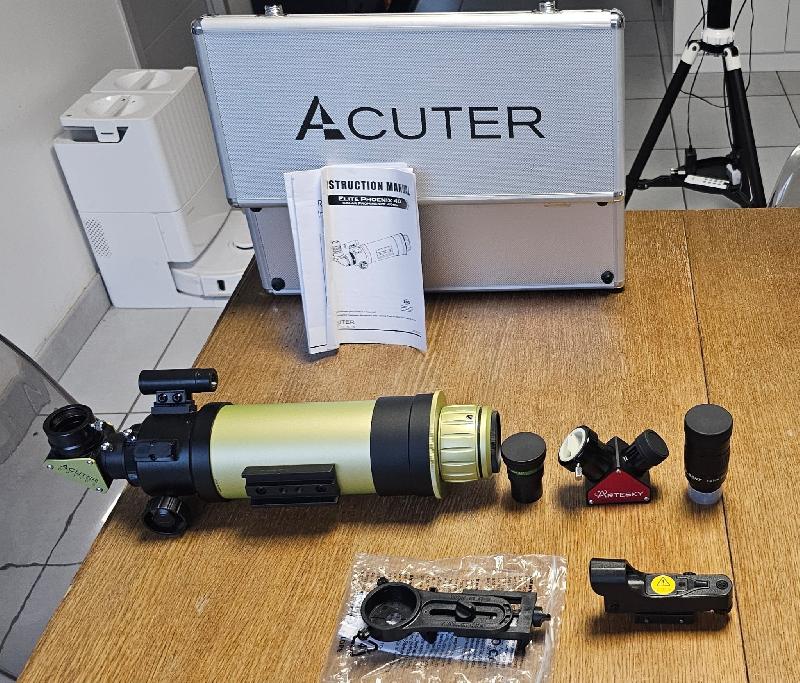 Acuter elite phoenix 40/400 + skywatcher solarquest Acuter elite phoenix 40/400 + skywatcher solarquest