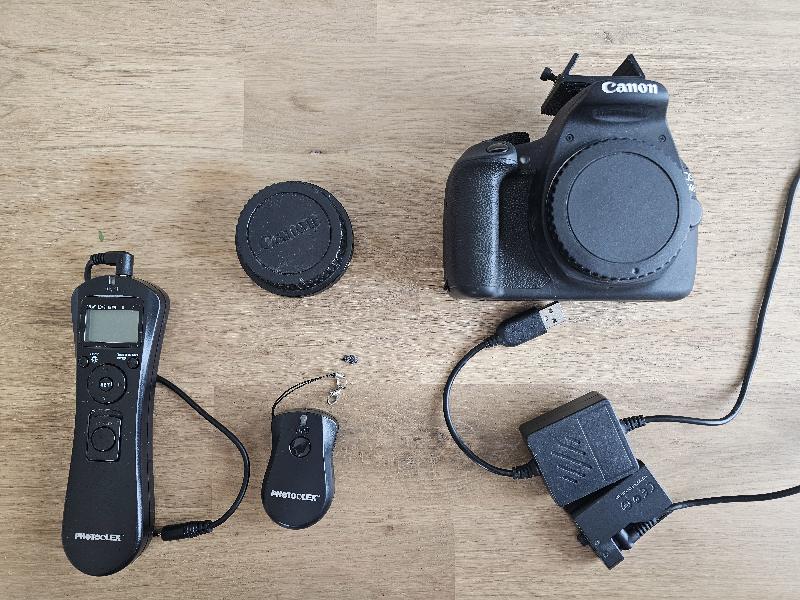 Canon 1200D défiltré + accesoires