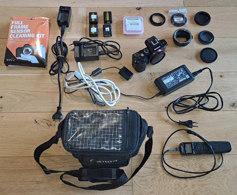 Sony A7S défiltré-refiltré R. Galli et multiples accessoires