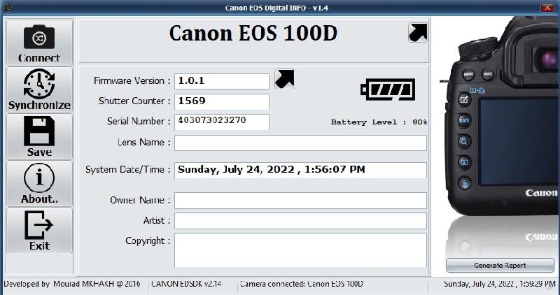 Canon EOS 100D défiltré partiel état neuf, 1500 déclenchements Canon EOS 100D défiltré partiel état neuf, 1500 déclenchements