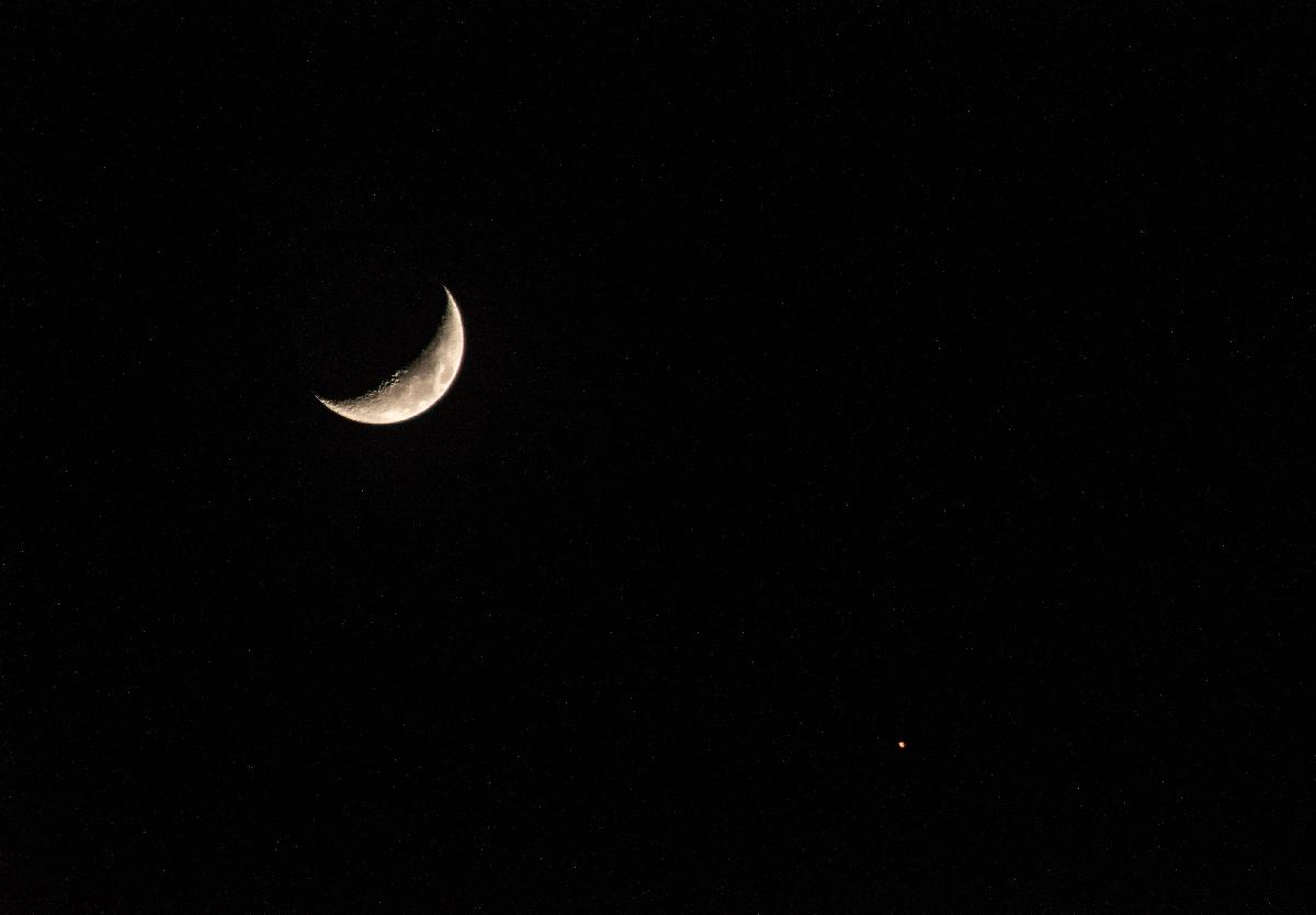 Conjonction Lune Mars du 17 avril 2021 Conjonction Lune Mars du 17 avril 2021