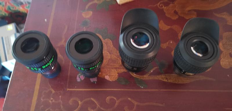 Oculaires nikon sw et televue delite 