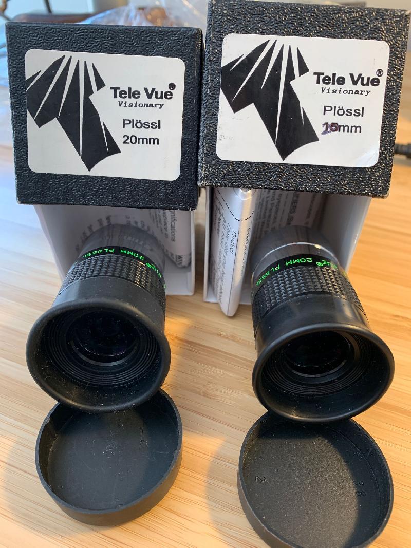 Televue plössl 32 et 20 (paires) Televue plössl 32 et 20 (paires)