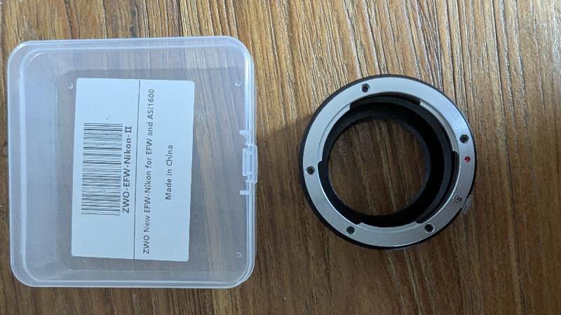 Adaptateur ZWO EFW-Nikon-II (Objectif Nikon vers caméra ASI)