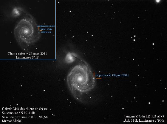 Supernovae dans M51 Supernovae dans M51