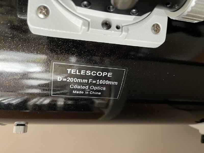 Télescope newton 200/1000 Skywatcher Fd5 Télescope newton 200/1000 Skywatcher Fd5