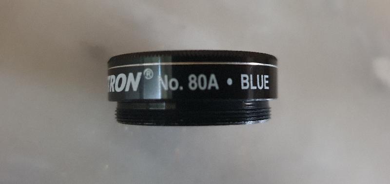 Filtre coloré n°80A bleu Filtre coloré n°80A bleu